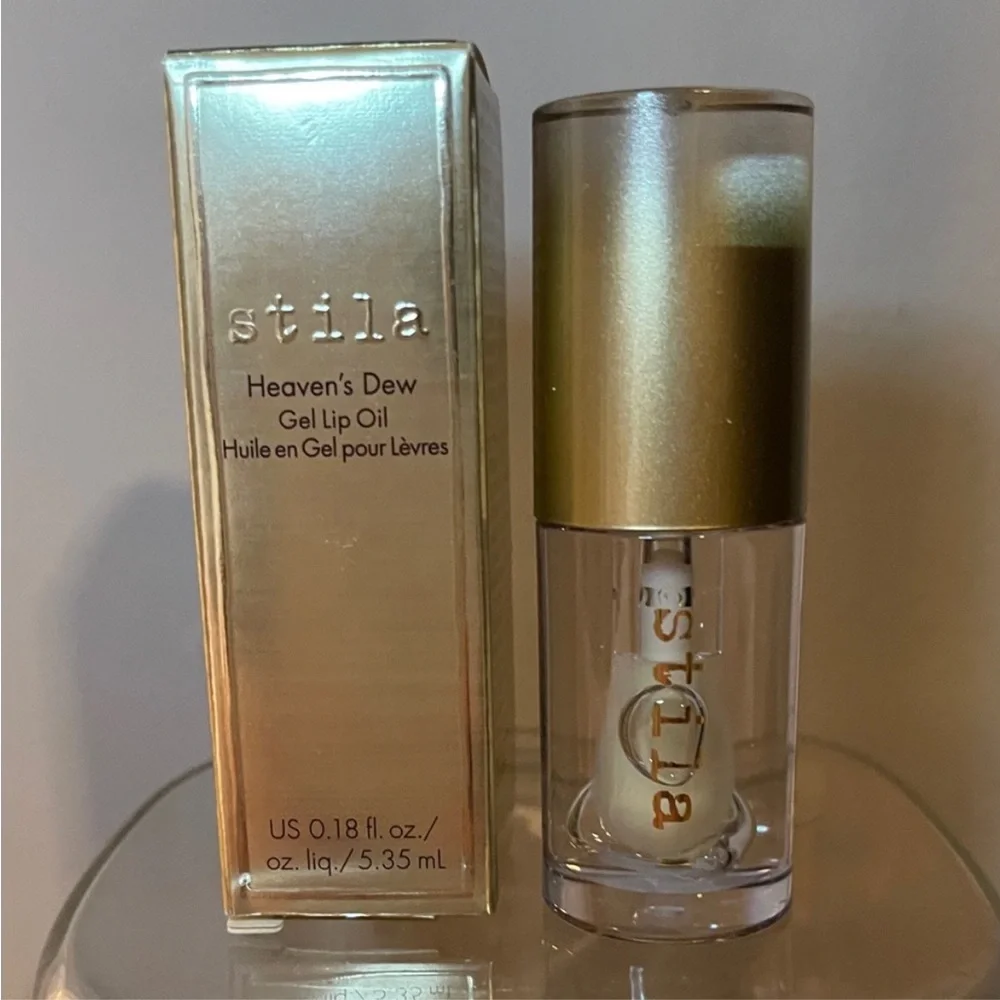 Stila Heavens Dew Gel Lip Oil Clear Rain Drop 0.18oz